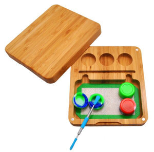 Smoke Box Set with Wood Rolling Tray