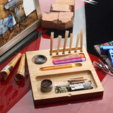 Smoking Rolling Tray Kit Bamboo Tobacco