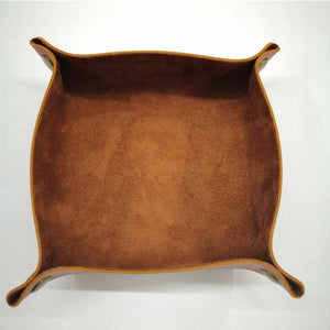 Dice PU Leather Folding Tray